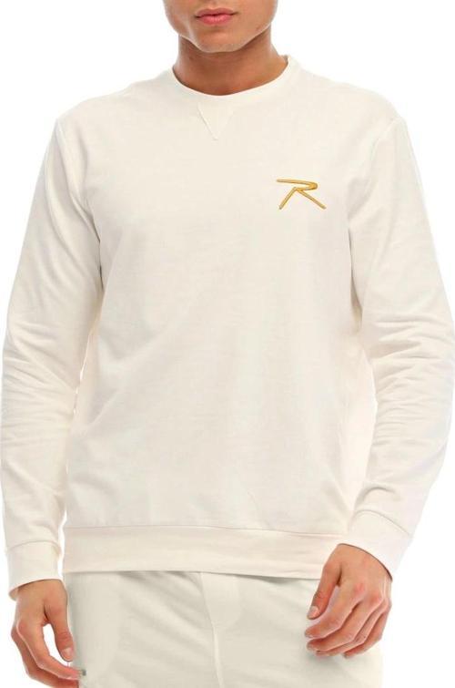 Pamuklu Bisiklet Yaka Basic Sweatshirt OMNIS EKRU