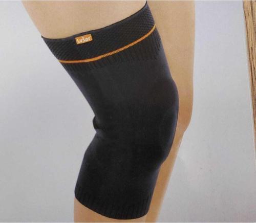 Örgü Patella Ve Ligament Destekli Dizlik Siyah XL