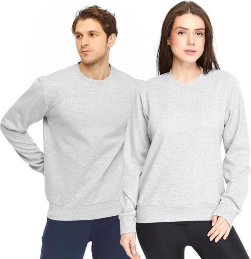 Unisex Sweatshirt SATURO GRİ MELANJ