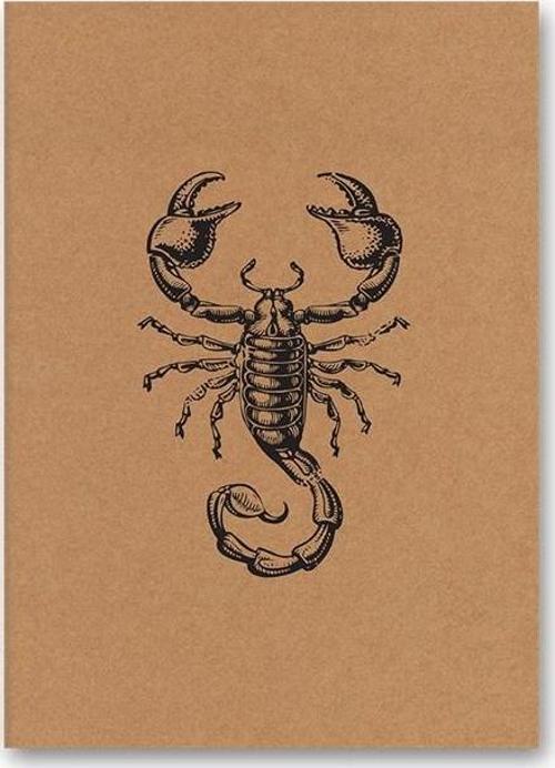 Kraft Defter Düz Akrep