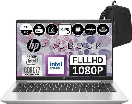 Probook 440 G9 Intel Core I7 1255U 48GB 256GB SSD Intel® Iris® Xᵉ Grafik Freedos 14" IPS Fhd Taşınabilir Bilgisayar 969F1ETF26 + Zetta Çanta