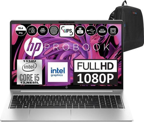 Probook 450 G10 Intel Core I5 1334U 8gb 1tb SSD Intel® Iris® Xᵉ Freedos 15.6" Fhd Taşınabilir Bilgisayar 9B9H3EAF03 + Weblegelsin Çanta