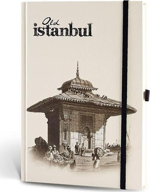 Eski İstanbul Cep Journal Çizgili Lastikli Çeşme