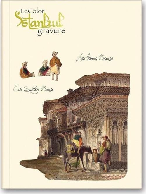 İstanbul Gravür Mini Journal Çizgili Külliye