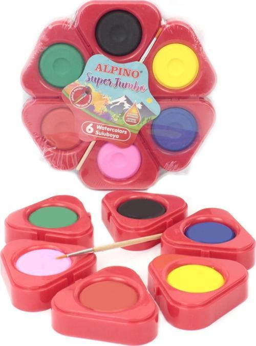 Sulu Boya Süper Jumbo 6 Renk Sulu Boya