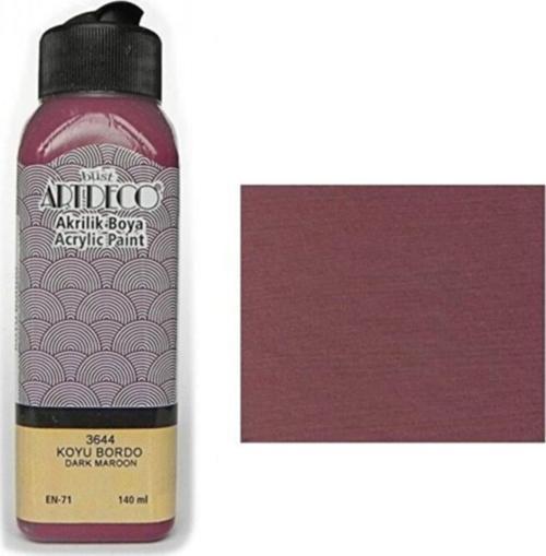 Akrilik Boya 140 ML Koyu Bordo Akrilik Boya