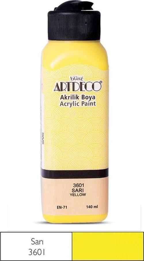 Akrilik Boya 140 ML Sarı Akrilik Boya (12 Li Paket)