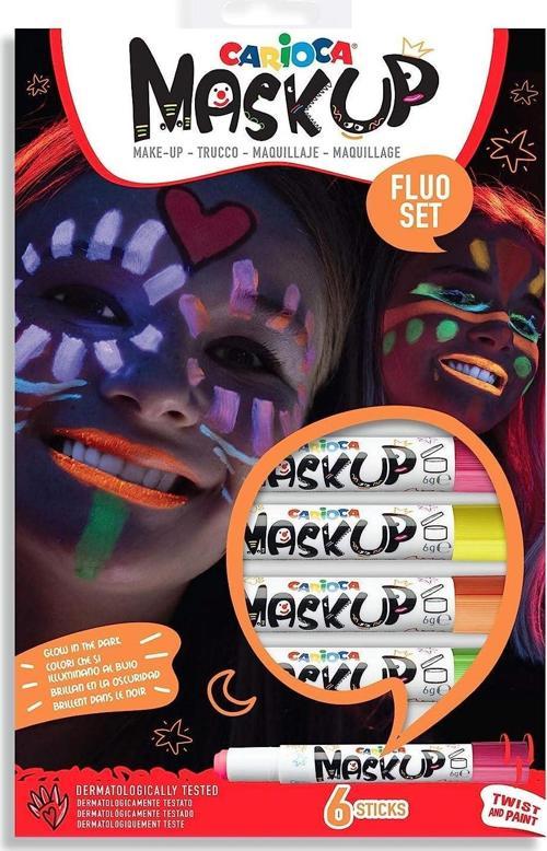 Mask Up Yüz Boyası Neon Fosforlu 6 Renk Yüz Boyası 6 Gram