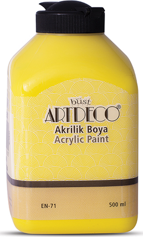Akrilik Boya 500 ML Sarı Akrilik Boya