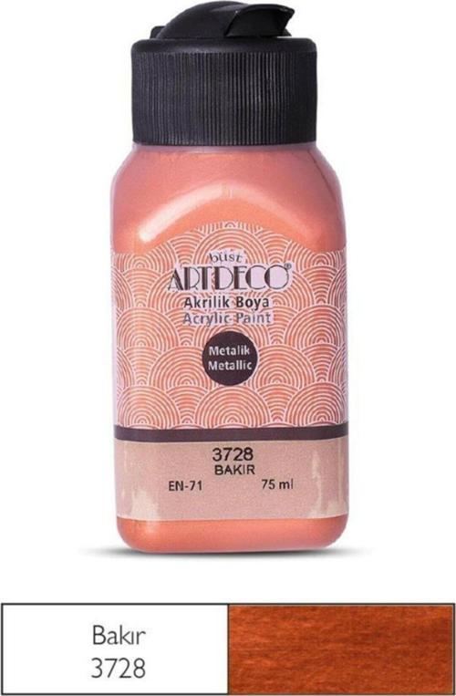 Akrilik Boya 75 ML Metalik Bakır Akrilik Boya