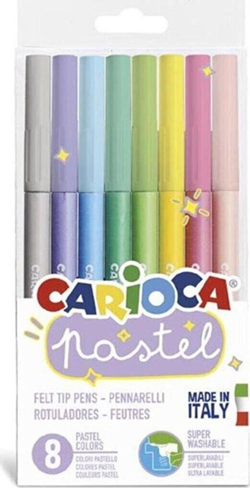 Yıkanabilir Pastel Süper Keçeli Boya Kalemi 8'li