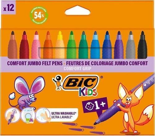 Keçeli Kalem Comfort Jumbo 12 Renk Keçeli Boya Kalemi