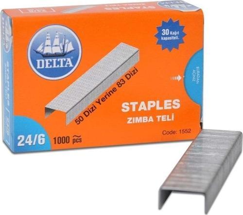 Zımba Teli Ekonomik 1000 Li 24/6 Beyaz (1 Paket)