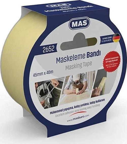 Krepe Maskeleme Bantı 45 Mm X 40 Metre Kağıt Bant