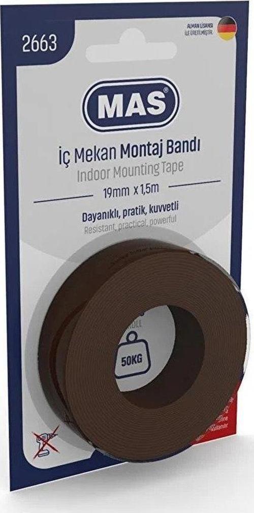 Montaj Bandı İç Mekan Güçlü 19 MM x 1.5 Metre Montaj Bandı