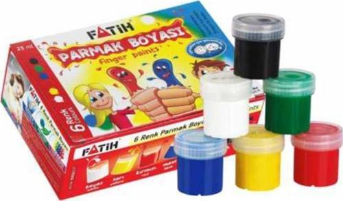 Parmak Boyası 25 ML 6 Renk (60 Paket)