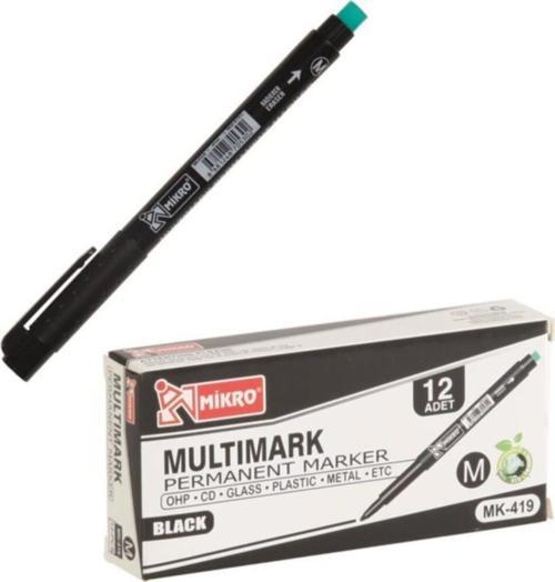 Cd Kalemi Permanent S Seri Siyah Mk-419 (12 Li Kutu)