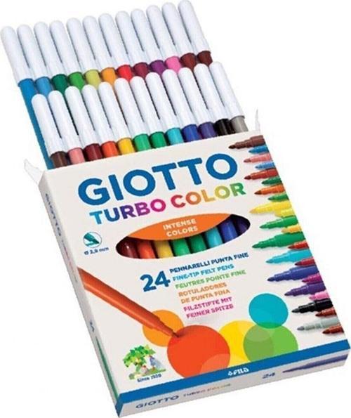 Keçeli Boya Kalemi Turbo Color 24 Renk Keçeli Boya Kalemi