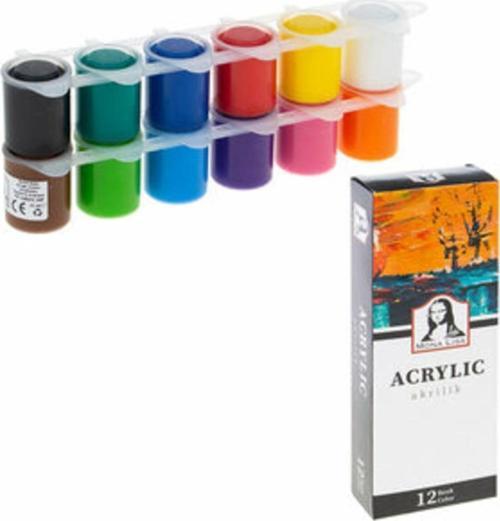 Monalisa Akrilik 12 Renk x 22 ml Akrilik Boya