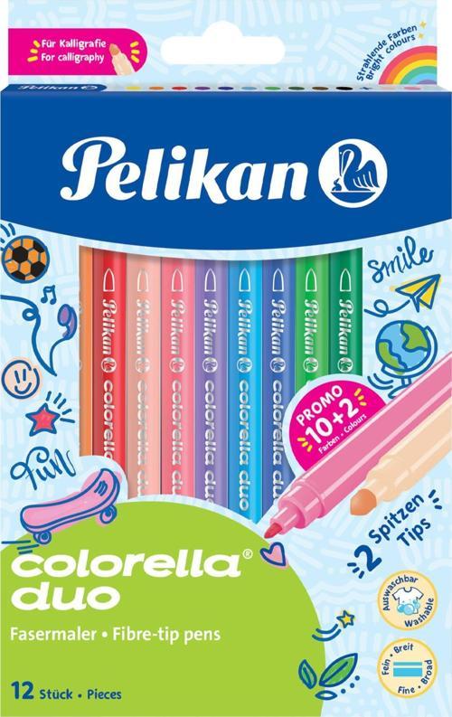 Keçeli Kalem Colorella 2 Li Uç 12 Li Keçeli Boya Kalemi