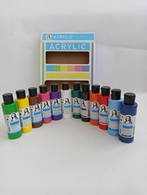 Monalisa Akrilik Boya 12x70 ML Set Bulut Mavi