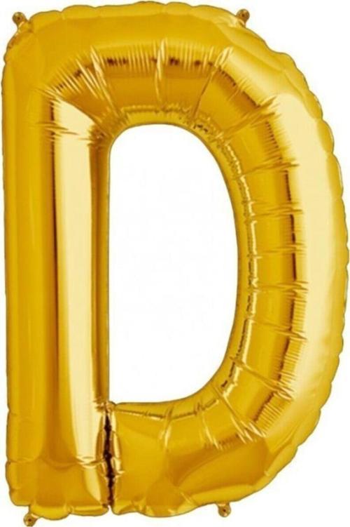 D Harfi Balon Altın Folyo Balon 40 İnç