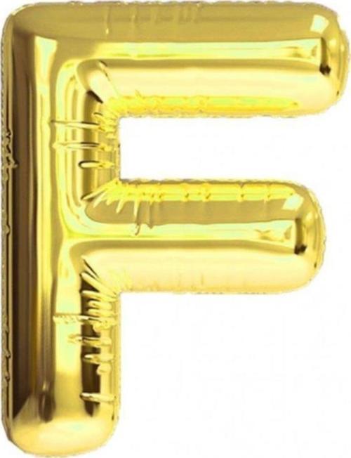 Folyo Balon 100 Cm Harf Şişirilmemiş Altın (F Harfi)