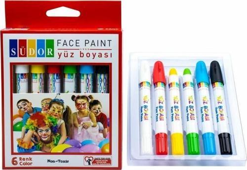Yüz Boyası 6 Renk Kalem Yüz Boyası
