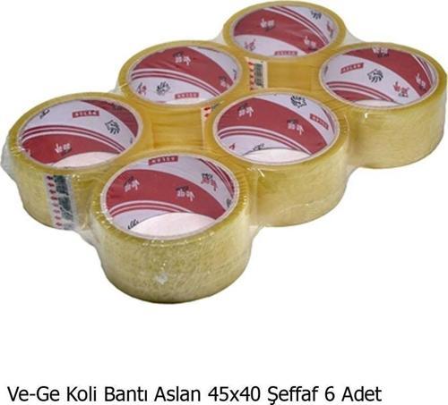 Ve-Ge Koli Bantı Aslan 45x40 Şeffaf 1 Paket (6 Adet)