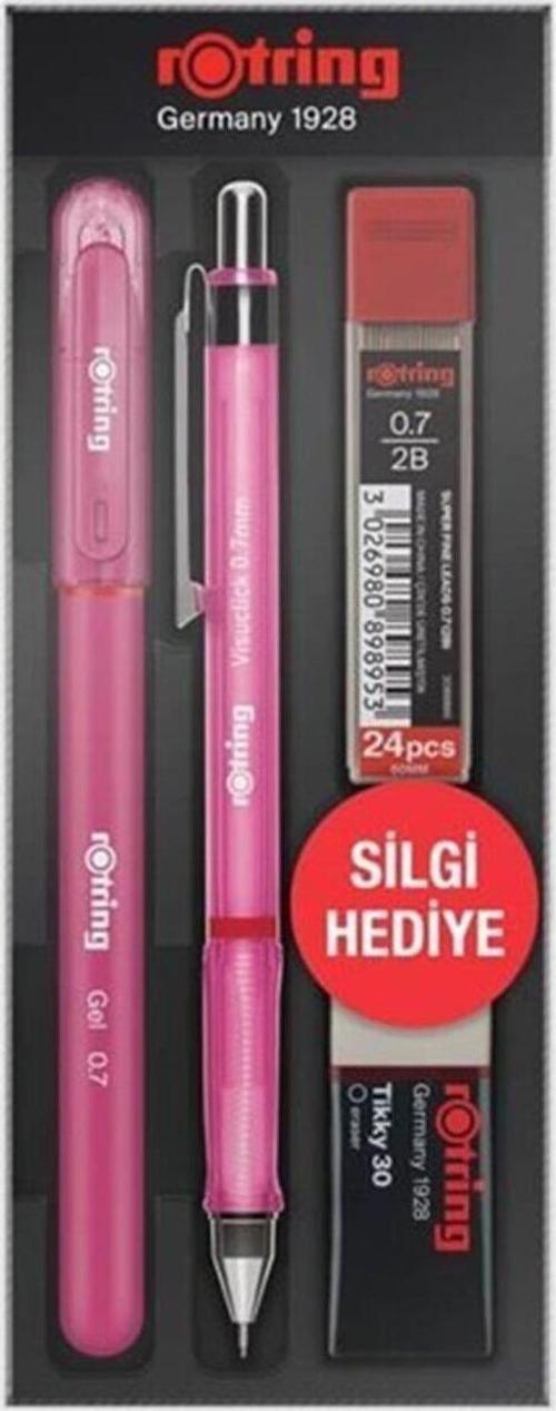 Visuclick + Jel Okul Seti 0.7 mm Pembe