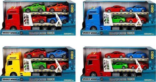 Sun-Yfn-Mxx-1/24 Transporter 2 Katlı 4 Araçlı 44 Cm.Ses/Işık Fr.4A.