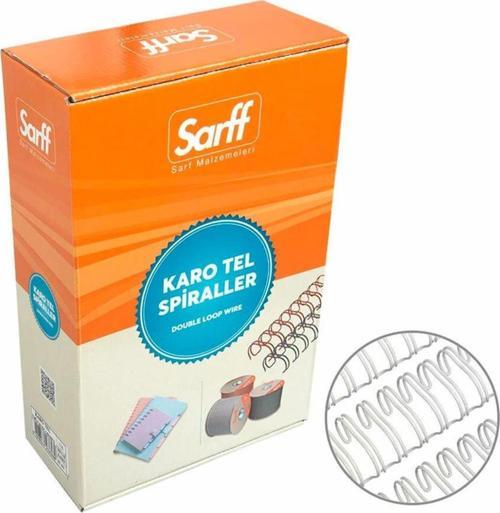 Spiral Tel Jbı Karotel 90-120 Yaprak 9/16 Beyaz (50 Li Paket)