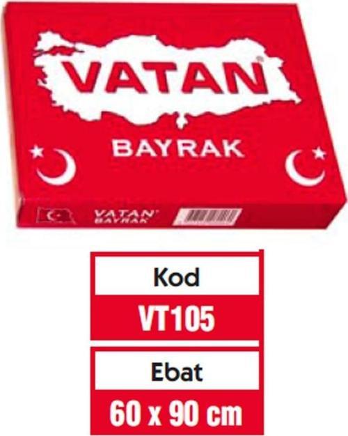 Bez Bayrak Türk Bayrağı %100 Polyester 60x90 Cm