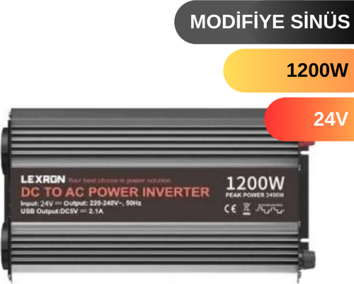 1200 W WATT 24V MODİFİYE SİNUS İNVERTER