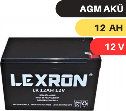 12A 12V KURU TİP AKÜ