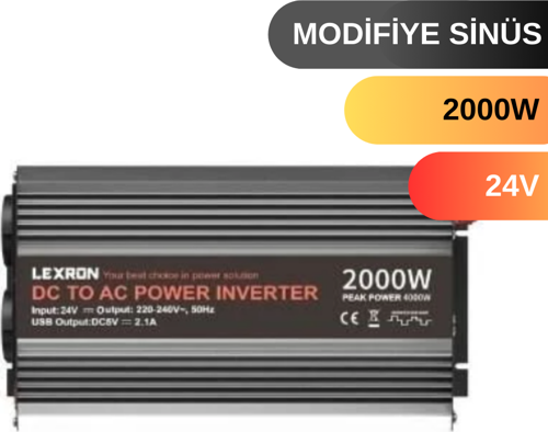 2000 W WATT 24V MODİFİYE SİNUS İNVERTER