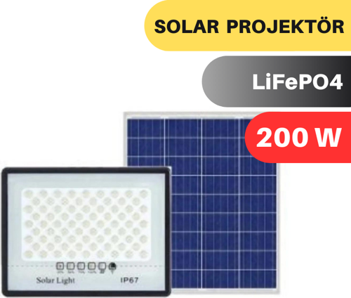 200W SOLAR PROJEKTÖR