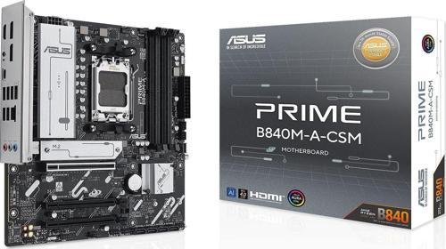 Prıme B840M-A-Csm Amd B840 Am5 Ddr5 7600 2Xdp Hdmı 3X M2 Usb3.2 Wifi 6E + Bt Aura Rgb 2.5Gbit Lan Matx Asus 5X Protectıon Iıı, Uzaktan Yönetim Ya