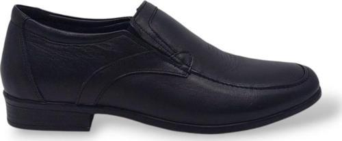 197 Erkek Siyah Hakiki Deri Klasik Hafif Taban Ayakkabı