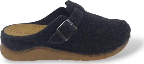 401 Kadın Siyah Tokalı Kumaş Oda Terlik