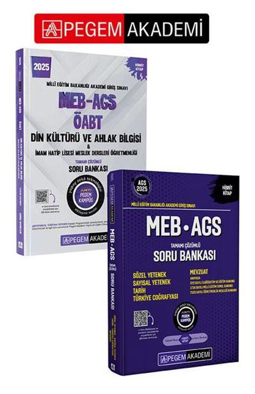 PEGEM AKDEMİ 2025 MEB-AGS-ÖABT Din Kültürü ve Ahlak Bilgisi-İmam Hatip Lisesi Mes. Lisesi Tam. Çöz. 