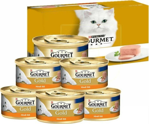 Hindi Etli Yetişkin Kıyılmış Kedi Konservesi 6 Al 5 Öde