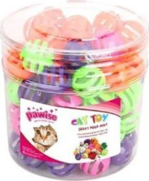 Kedi Oy. Plastik Sesli Top 60 Adet Kutulu