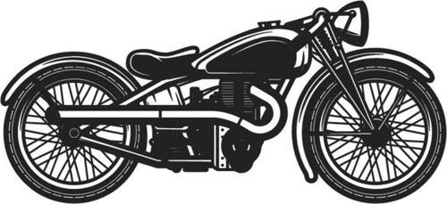 Klasik Motosikletler Model 6 Oto özel yeni sticker 30 x 15 Cm