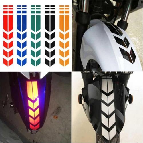 Yeni Motosiklet Çamurluk Sticker Kırmızı 34*5,5 Cm
