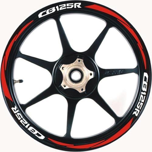 Yeni Motosiklet Jant Şeridi Honda Cb125R Uyumlu Sağ-Sol/Ön-Arka