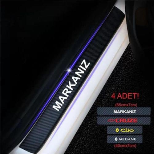 Bmw İx3 İçin ÖZEL uyumlu  Oto Kapı eşikleri Sticker Karbon 4 Adet