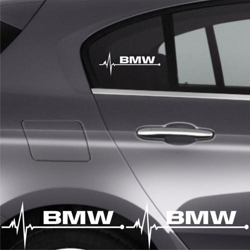 Byr002 Bmw 318 İçin Uyumlu Aksesuar Oto Ritim Sticker 2 Adet 20*9 Cm [Efsngrck]