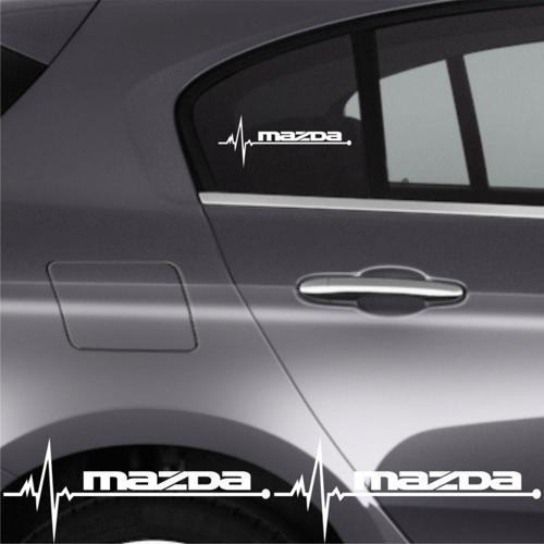Mazda B2500 İçin yeni uyumlu Aksesuar Oto Ritim Sticker 2 Adet 20*9 Cm