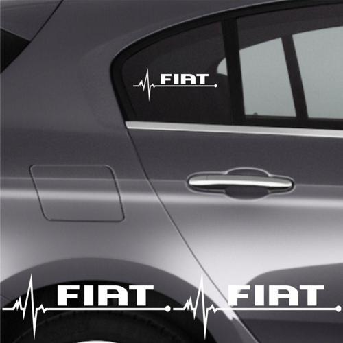 Fiat Egea Cross İçin Uyumlu Aksesuar Oto Ritim Sticker 2 Adet 20*9 Cm